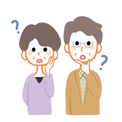 老夫婦　疑問　悩み　不安