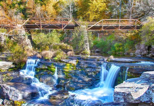 waterfall in forest