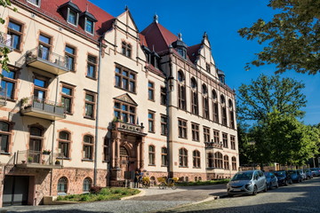 saniertes altes bürgerhaus im paulusviertel in halle an der saale, deutschland