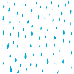 hand drawn rain water droplets pattern.vector illustration.