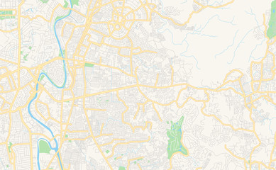 Printable street map of Antipolo, Philippines