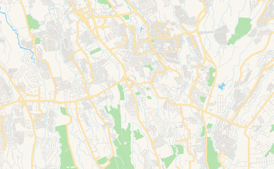 Printable street map of Dasmariñas, Philippines