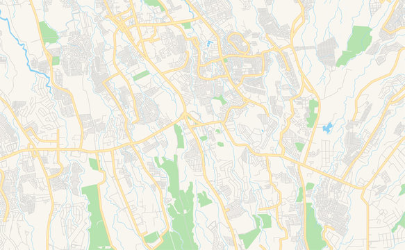 Printable street map of Dasmari&ntilde;as, Philippines
