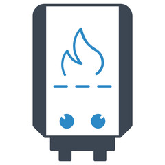 Combi Boiler insurance design, accidental physical damage to equipment concept icon