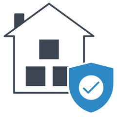 Warehouse and Raw Metrial Insurance Vector Inventory Icon