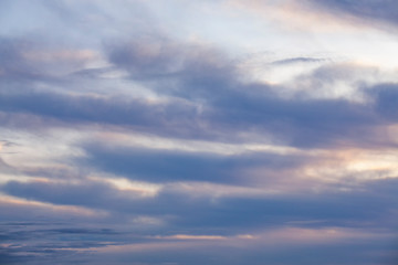 sky with clouds at sunrise