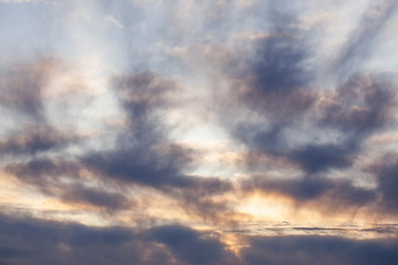 Obraz premium sky with clouds at sunrise