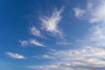 blue sky with white clouds