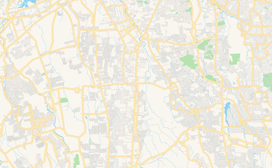 Printable street map of Imus, Philippines