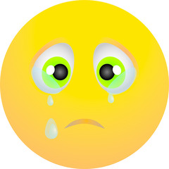 very sad crying emotion