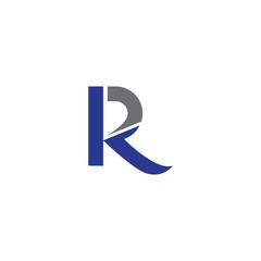 R letter logo template vector icon