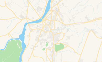 Printable street map of Tarlac City, Philippines
