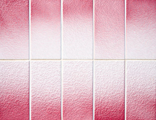 Fototapeta premium Red wall tiles texture background