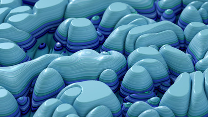 Obraz premium Soft, nice abstract background in bright colors. 3d illustration, 3d rendering.