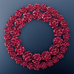 Elegant autumn background. 3d illustration, 3d rendering.