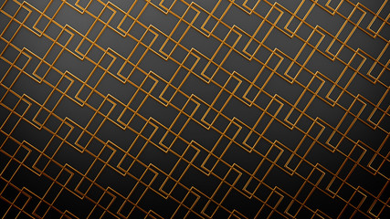 Interior pattern, architectural background. 3d illustration, 3d rendering.