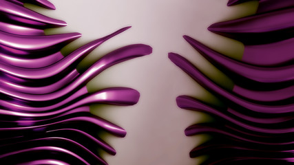 Interior pattern, architectural background. 3d illustration, 3d rendering.