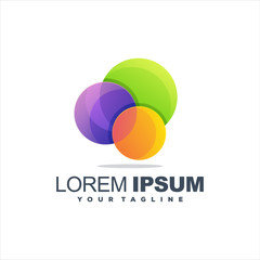 awesome gradient circle logo design