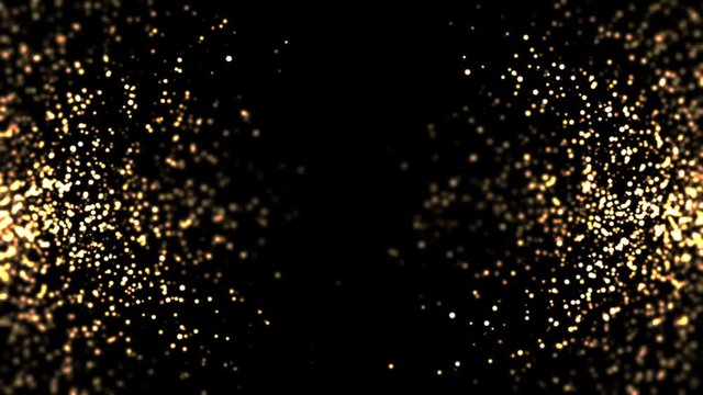 golden dust particles christmas background