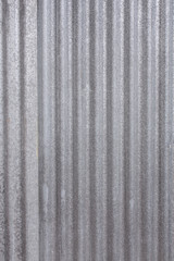 Background, texture. Galvanized corrugated iron sheet.