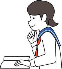 学習する学生02