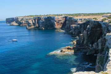 Coast as seen from Torre de sa punta Prima, Formentera