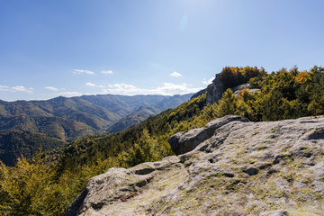Panoramic view landscape from mountain, Bulgaria
