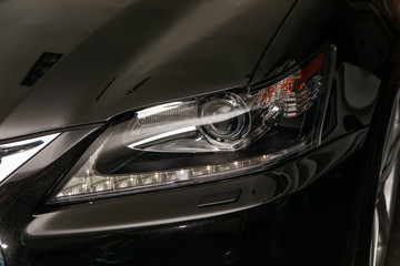 headlight of a car