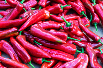 Red cayenne pepper or red hot chili pepper as background