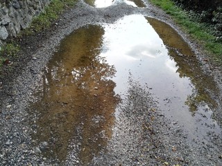 riflesso nella pozzanghera