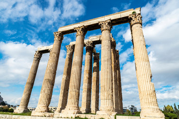 Obraz premium Temple of Olympian Zeus in Athens, Greece