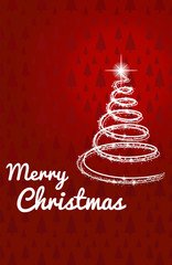 Naklejka na ściany i meble Merry Christmas vector poster, happy new year banner, christmas background, xmas party, vector illustration, eps 10