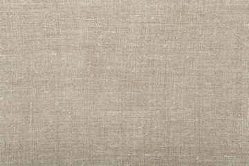 Simple rustic background from linen cloth with plain weave