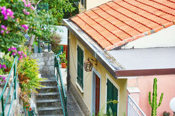 Fototapeta na wymiar Picturesque street in Riomaggiore