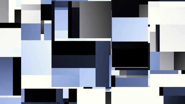 Transforming abstract futuristic geometric shapes background. Animated looping footage.