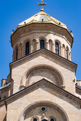 Fototapeta na wymiar Sameba cathedral in Tbilisi, Georgia