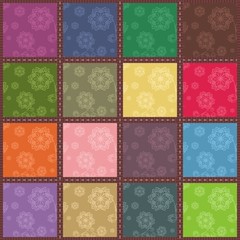 patchwork background with different patterns	