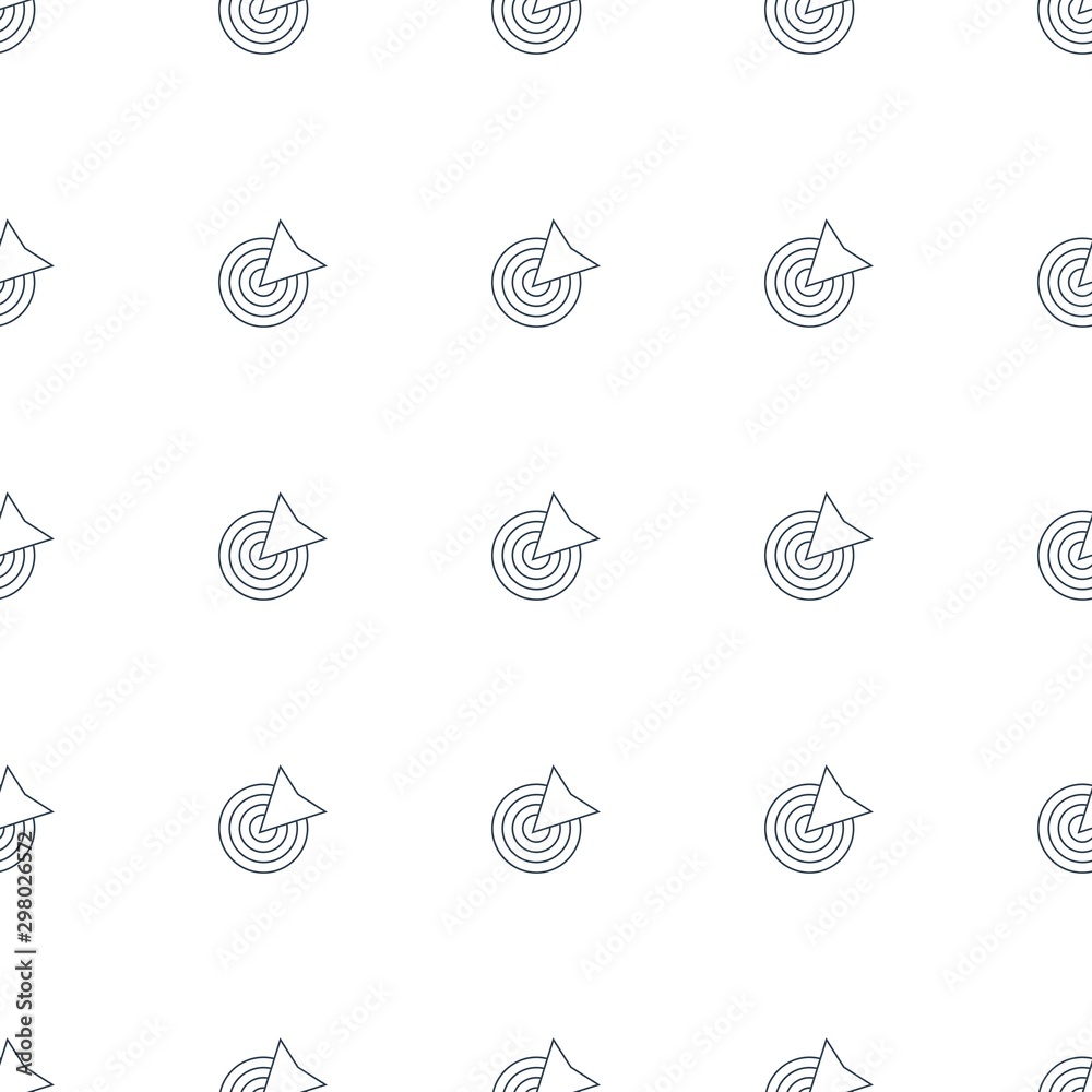 Poster target icon pattern seamless white background