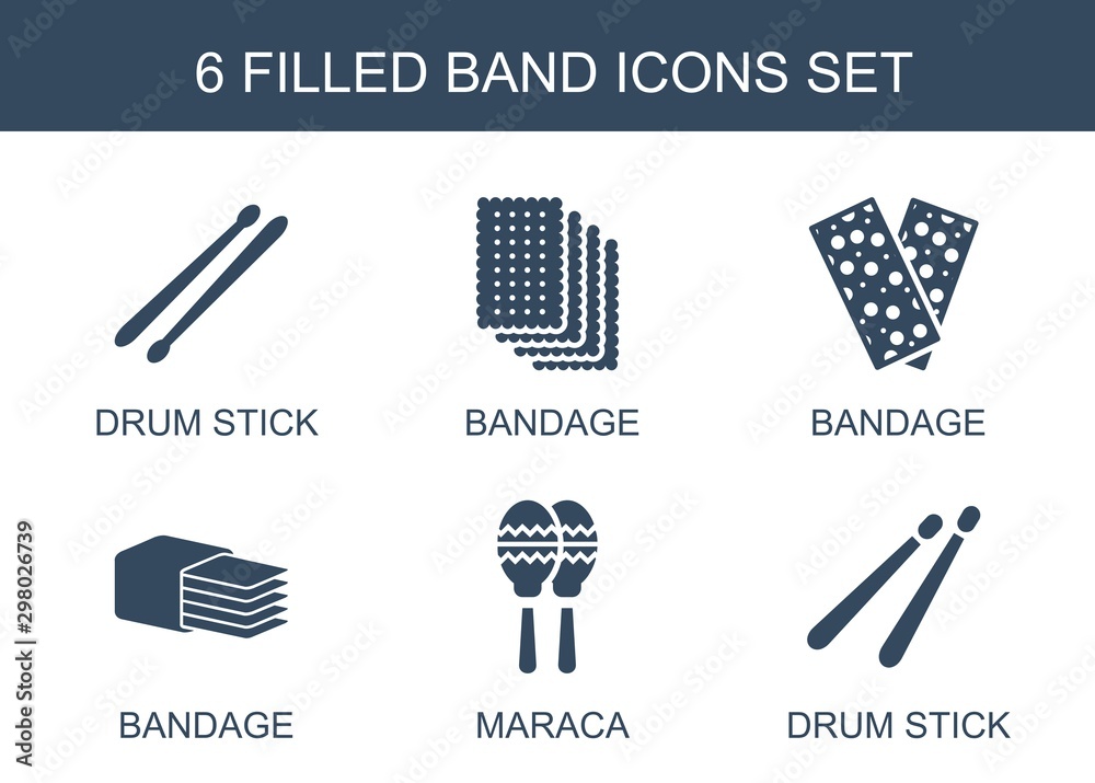 Poster 6 band icons