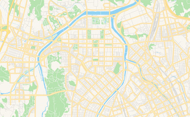 Printable street map of Daejeon, South Korea
