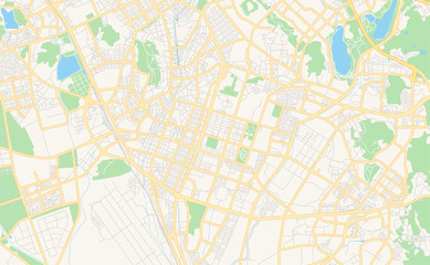 Printable street map of Suwon, South Korea