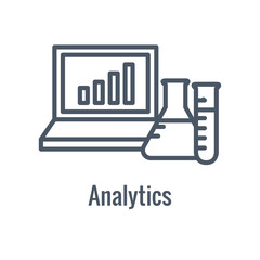 Science and Research Icon with one part of the scientific process