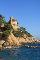 Fototapeta na wymiar Castle Sant Joan in Lloret de Mar, Catalonia - Spain