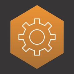 cog wheel Icon For Your Design,websites and projects.