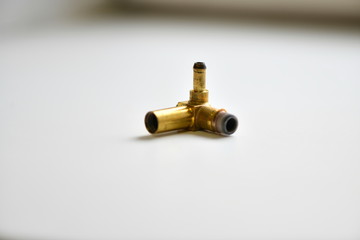 metal detail on a white background