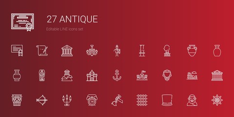 antique icons set