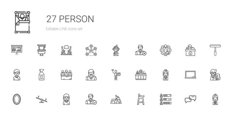person icons set