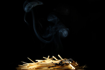burn the dry stick