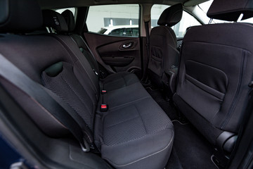 Car textile interior after cleaning.