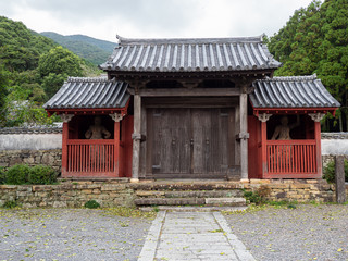 対馬　万松院の風景　山門